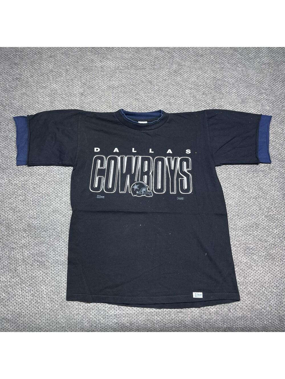 Vintage 90S Salem Sportswear Dallas Cowboys Football T-Shirt Large RARE MENS